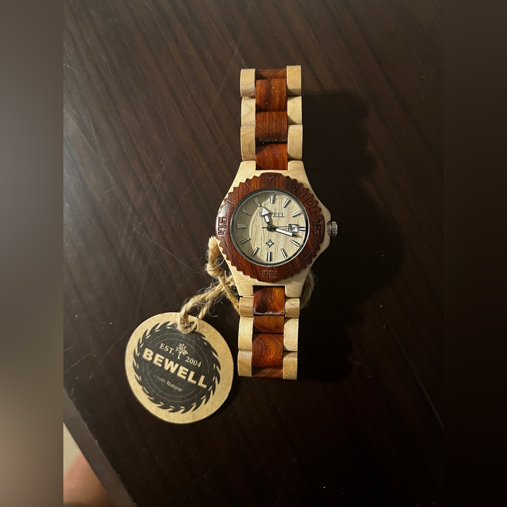 BeWell Thanatos · Maple & Red Sandalwood Watch